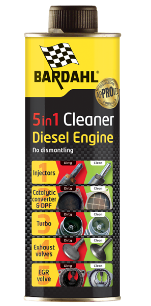 Bardahl 5 in 1 Diesel motor reiniger 500ML