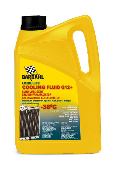 Bardahl coolant G12+ -38C 5 liters