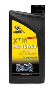 Bardahl XTM 4-takt 15W50 100% synthetische olie 1Ltr