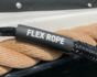 Flex Rope landvast / aanmeerlijn Zwart Set van 2 stuks_